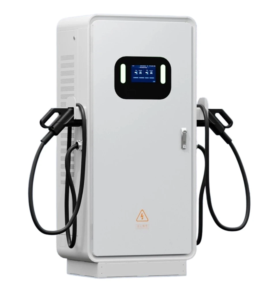 SINELINK integrated DC fast charging station with two charging cables