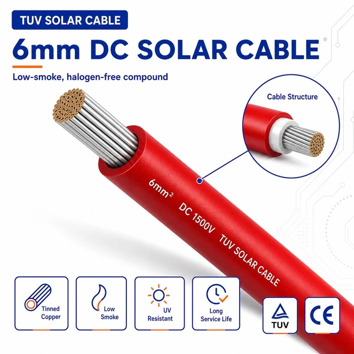 6mm DC Solar Cable