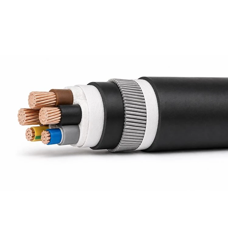 Five Core (3C+2) XLPE Armored Cable With Copper Conductor