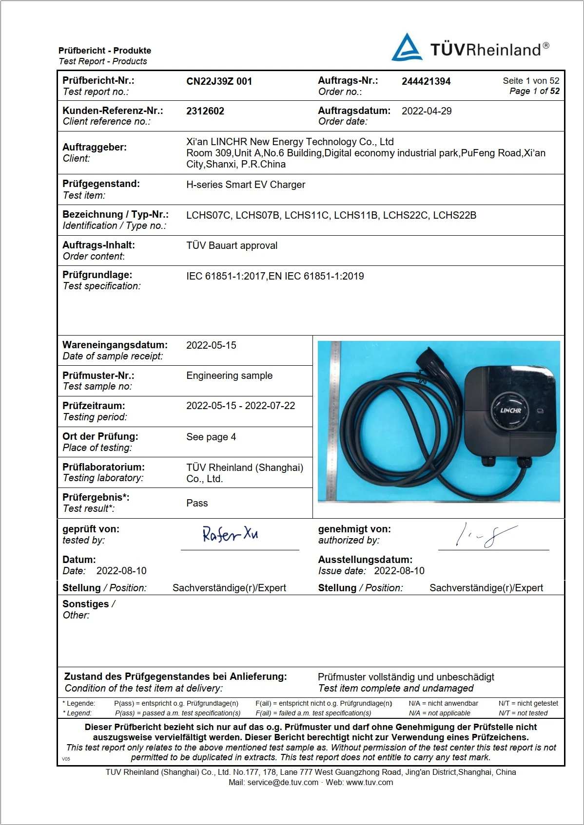 H-Series EV Charger - Safety Testing